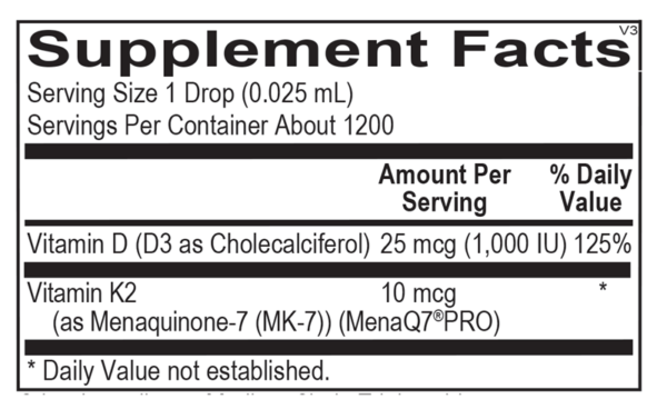 Liquid Vitamin D3 with K2 - Image 2